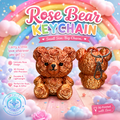 Rose Bear Keychain