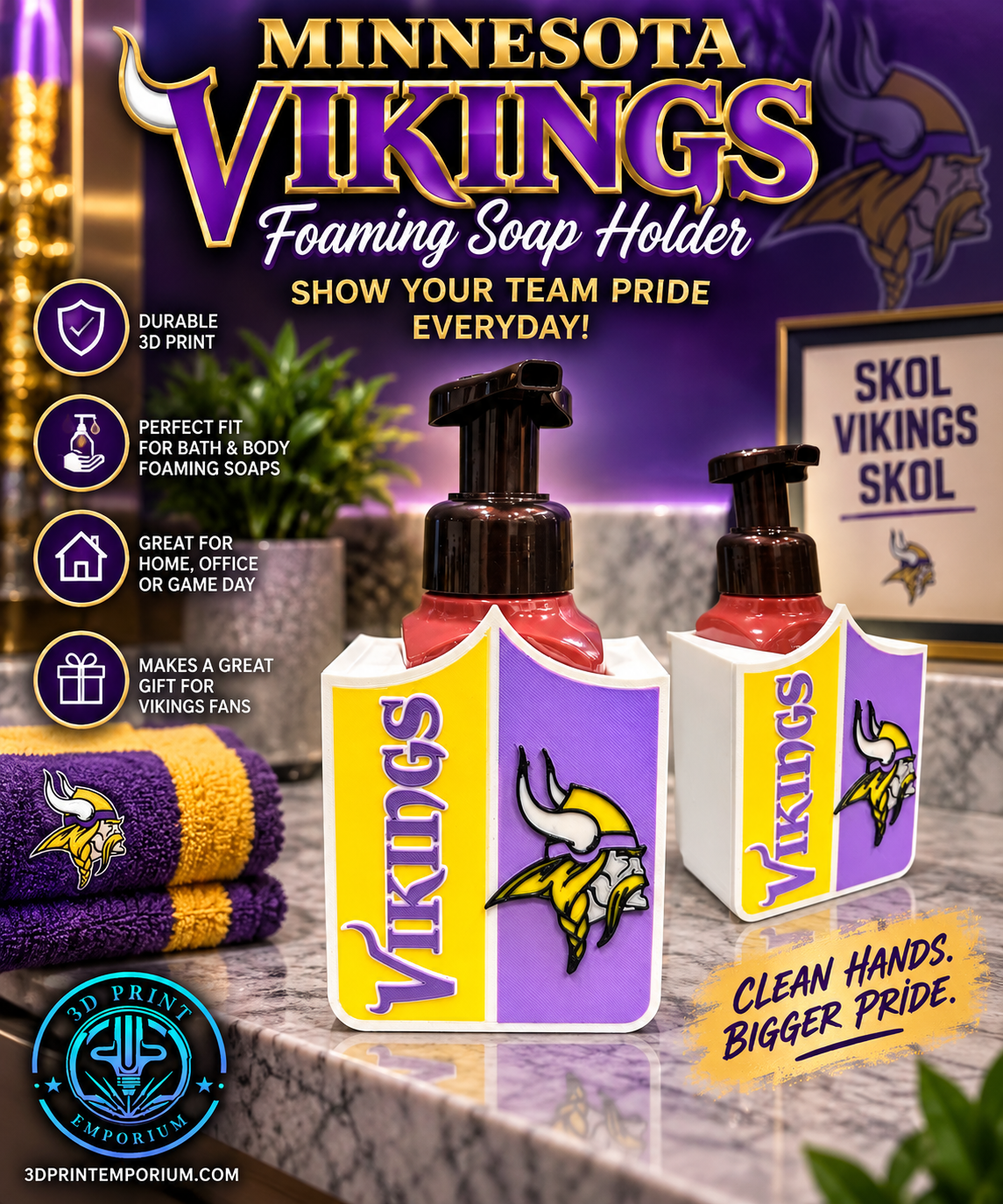 Minnesota Vikings Soap Holder