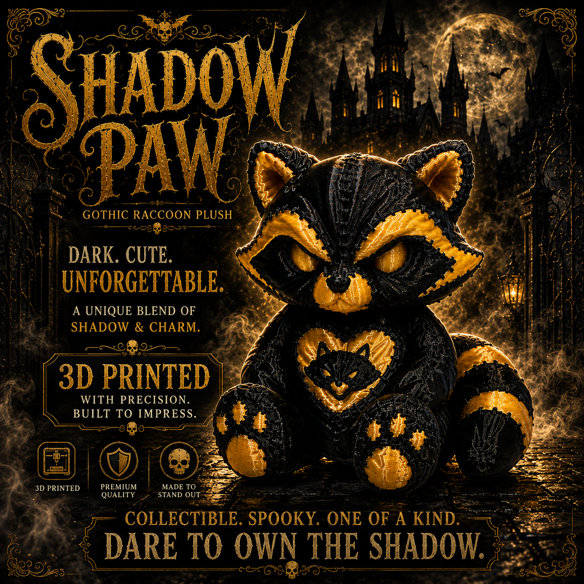 Shadow Paw - Gothic Raccoon